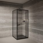 TK ROTA 90KV BLACK TUŠ KABINA 90x90x200cm