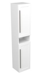 ETERNITY 170 VOV BOČNI KUPAONSKI ORMARIĆ BIJELI MAT SREBRNA RUČKICA