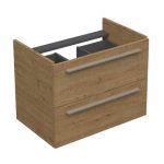 SHARP 70 DONJI KUPAONSKI ORMARIĆ HRAST NATURAL SREBRNA RUČKICA