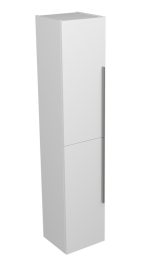 SHARP 170 BOČNI KUPAONSKI ORMARIĆ BIJELI SJAJ SREBRNA RUČKICA