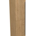 SHARP 170 BOČNI KUPAONSKI ORMARIĆ HRAST NATURAL SREBRNA RUČKICA