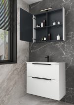 BIT 80 DONJI KUPAONSKI ORMARIĆ BIJELI SJAJ - Slika 3