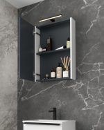 BIT 50 GORNJI KUPAONSKI ORMARIĆ BIJELI SJAJ - Slika 3