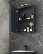 BIT 50 GORNJI KUPAONSKI ORMARIĆ GRAFITNO SIVA - Slika 3