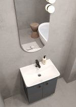 LIT 50 DONJI KUPAONSKI ORMARIĆ GRAFITNO SIVA - Slika 3