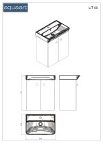 LIT 60 DONJI KUPAONSKI ORMARIĆ GRAFITNO SIVA - Slika 6