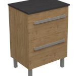 SARA 60 DONJI KUPAONSKI ORMARIĆ HRAST NATURAL S PLOČOM SCIVARO ŠKRILJEVAC