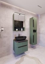 MIRIAD 60 DONJI KUPAONSKI ORMARIĆ ZELENI MAT S PLOČOM SCIVARO ŠKRILJEVAC - Slika 4