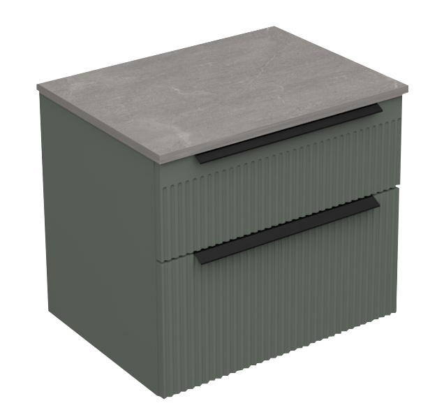 18319-1-2.jpg MIRIAD 60 DONJI KUPAONSKI ORMARIĆ ZELENI MAT S PLOČOM CANDELA MRAMOR - Slika 1