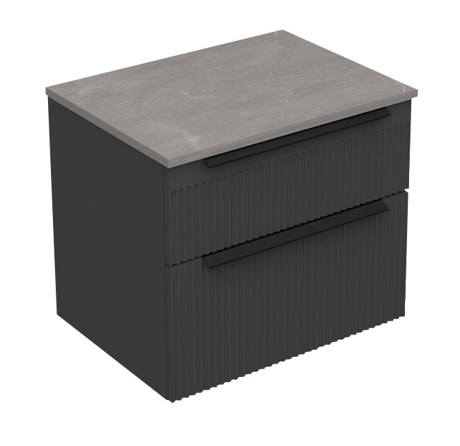 18321-1-2.jpg MIRIAD 60 DONJI KUPAONSKI ORMARIĆ GRAFIT SUPERMAT S PLOČOM CANDELA MRAMOR - Slika 1