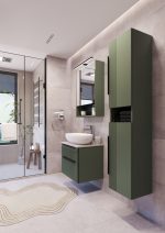 MIRIAD 70 DONJI KUPAONSKI ORMARIĆ ZELENI MAT S PLOČOM SCIVARO ŠKRILJEVAC - Slika 3