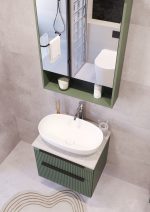 MIRIAD 70 DONJI KUPAONSKI ORMARIĆ ZELENI MAT S PLOČOM SCIVARO ŠKRILJEVAC - Slika 4