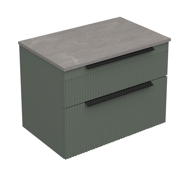 18323-1-2.jpg MIRIAD 70 DONJI KUPAONSKI ORMARIĆ ZELENI MAT S PLOČOM CANDELA MRAMOR - Slika 1