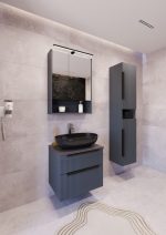 MIRIAD 70 DONJI KUPAONSKI ORMARIĆ GRAFIT SUPERMAT S PLOČOM SCIVARO ŠKRILJEVAC - Slika 5