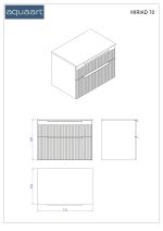 MIRIAD 70 DONJI KUPAONSKI ORMARIĆ GRAFIT SUPERMAT S PLOČOM SCIVARO ŠKRILJEVAC - Slika 6