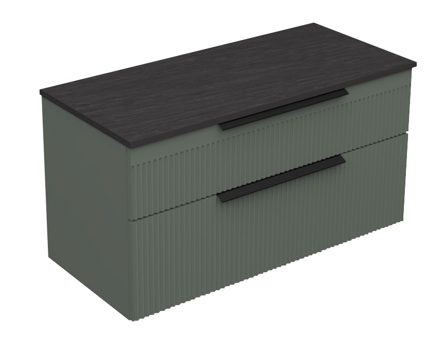 18330-1-2.jpg MIRIAD 100 DONJI KUPAONSKI ORMARIĆ ZELENI MAT S PLOČOM SCIVARO ŠKRILJEVAC - Slika 1