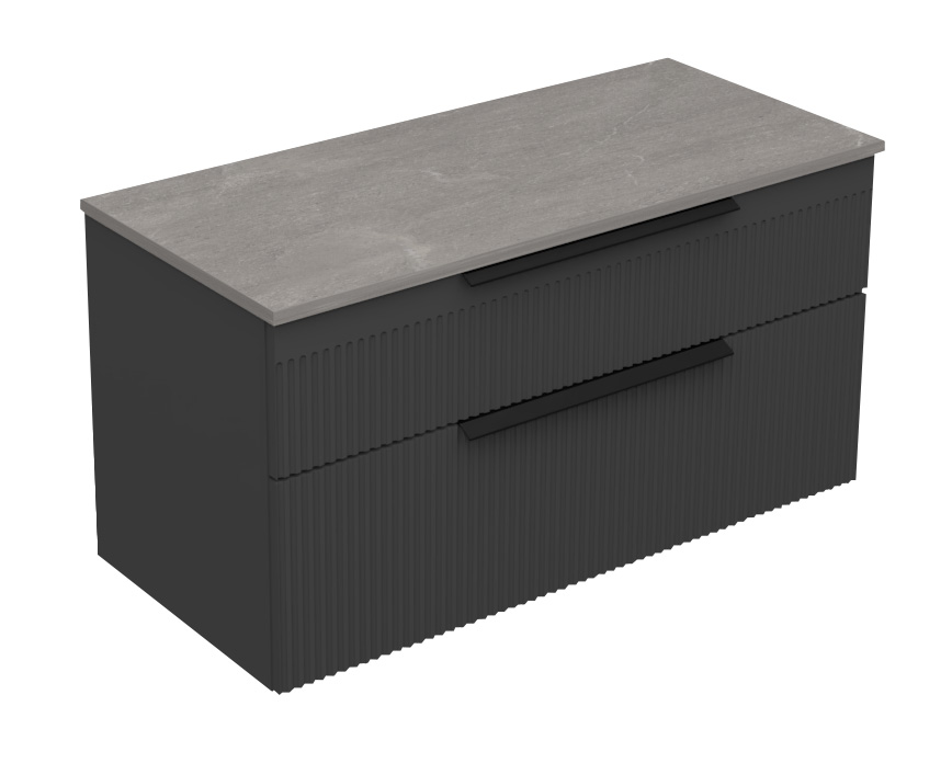 18333-1-2.jpg MIRIAD 100 DONJI KUPAONSKI ORMARIĆ GRAFIT SUPERMAT S PLOČOM CANDELA MRAMOR - Slika 1