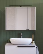 LATERAL 80 GORNJI KUPAONSKI ORMARIĆ BIJELI SJAJ - Slika 2