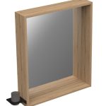 LATERAL OGLEDALO S RASVJETOM HRAST NATURAL