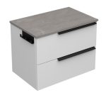 LATERAL 70 DONJI KUPAONSKI ORMARIĆ BIJELI SJAJ S PLOČOM CANDELA MRAMOR