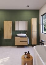 LATERAL 70 DONJI KUPAONSKI ORMARIĆ HRAST NATURAL S PLOČOM SCIVARO ŠKRILJEVAC - Slika 2