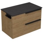 LATERAL 80 DONJI KUPAONSKI ORMARIĆ HRAST NATURAL S PLOČOM SCIVARO ŠKRILJEVAC