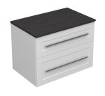 ETERNITY 70 DONJI KUPAONSKI ORMARIĆ BIJELI MAT SREBRNA RUČKICA S PLOČOM SCIVARO ŠKRILJEVAC