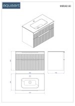 MIRIAD 80 DONJI KUPAONSKI ORMARIĆ KAŠMIR - Slika 3