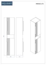 MIRIAD 170 VOV BOČNI KUPAONSKI ORMARIĆ KAŠMIR - Slika 3