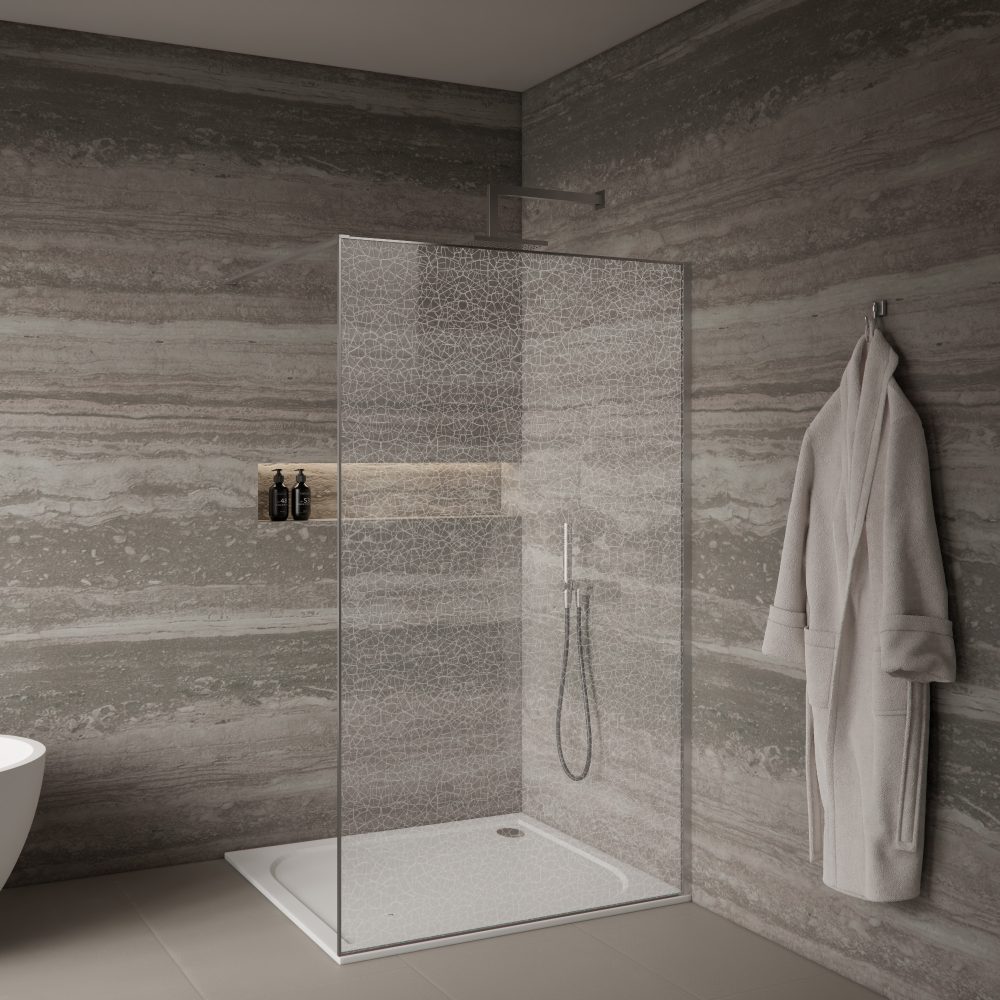 VETRO BRILLIANCE LINE 90 TUŠ STIJENA CHROME 90x200cm - Slika 2