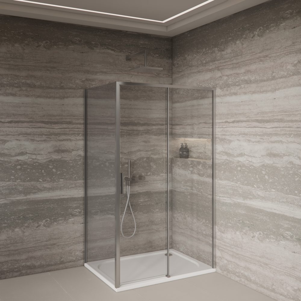 PURE 120 TUŠ VRATA CHROME 120x200 cm - Slika 3