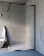 VETRO BRILLIANCE CRYSTAL 90 BLACK TUŠ STIJENA 90x200cm