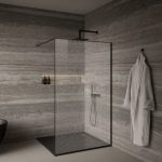 VETRO BRILLIANCE CRYSTAL 100 BLACK TUŠ STIJENA 100x200cm - Slika 3