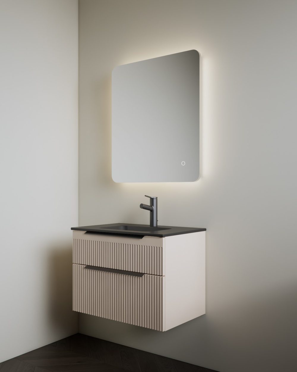 MIRIAD 70 DONJI KUPAONSKI ORMARIĆ KAŠMIR (CRNI UMIVAONIK) - Slika 3