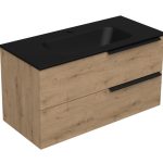 LATERAL 100 DONJI KUPAONSKI ORMARIĆ HRAST NATURAL (CRNI UMIVAONIK)