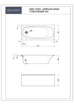 ERA 170/O KUPAONSKA KADA 1700x750 mm - Slika 2