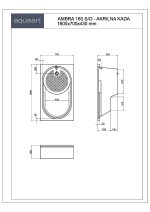 AMBRA 160 S/O KUPAONSKA KADA 1600x700 mm - Slika 2