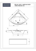 RELAX 140/O KUPAONSKA KADA 1400x1400 mm