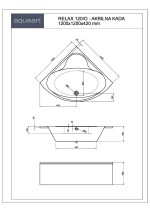 RELAX 120/O KUPAONSKA KADA 1200x1200 mm - Slika 2
