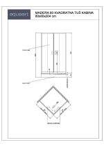 MADERA 80 KVADRATNA TUŠ KABINA 80x80x204 cm - Slika 2