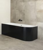 NEAT LEFT BLACK GLOSS SAMOSTOJEĆA KADA 170x75x60 cm