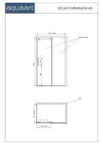 VILLACH 80100 PRAVOKUTNA TUŠ KABINA 100x80x200 cm - Slika 3