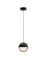 LED VISEĆA SVJETILJKA LUMINIS D120 7W 280lm 3000K IP20 BLACK CHROME - Slika 2
