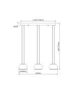 LED VISEĆA SVJETILJKA LUXEON 3 26W 1060lm 3000K IP20 MATTE BLACK - Slika 4