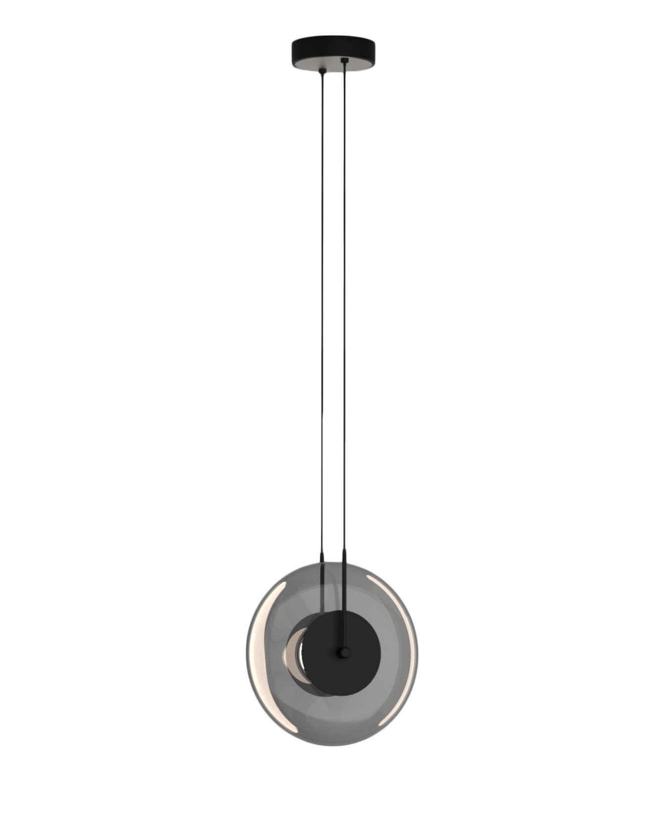 AT10950-1-1.jpg LED VISEĆA SVJETILJKA SOLARA 8W 290lm 3000K IP20 MATTE BLACK - Slika 1