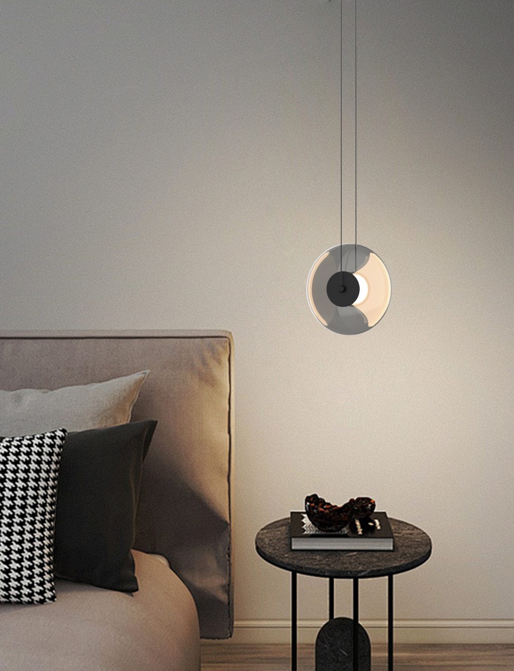 LED VISEĆA SVJETILJKA SOLARA 8W 290lm 3000K IP20 MATTE BLACK - Slika 3