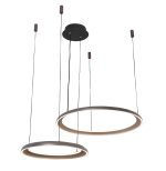 LED VISEĆA SVJETILJKA AURELIA D600+ D400 80W 4160LM 3000/4000/6000K IP20 COFFEE