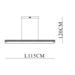 LED VISEĆA SVJETILJKA VEREN 1150x1200 MM 45W 2930 LM 3000/4000/6000K IP20 - Slika 3