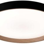 LED STROPNA SVJETILJKA GABRIELA PVC D380 24W 1440 lm 3000/4000/6500 K IP20 DARK WOOD/BLACK